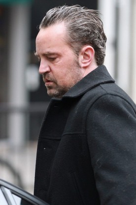 Matthew Perry looks a far cry from his days in Friends, looking bloated and unshaven and extremely tired  Matthew moved about really slowly to his car after appearing on Steve Wright show at BBC Radio Two studios.